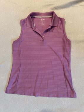 adidas Women's Sleeveless Polo Tank Top in Lavender